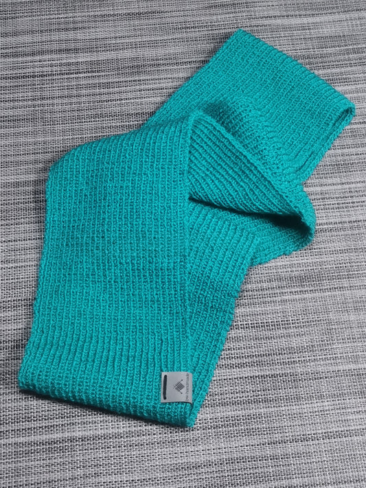 Handgestrickter Damen-Loopschal in Grün, 140 cm Umfang – perfekt für Herbst und Winter. 🌿🧶